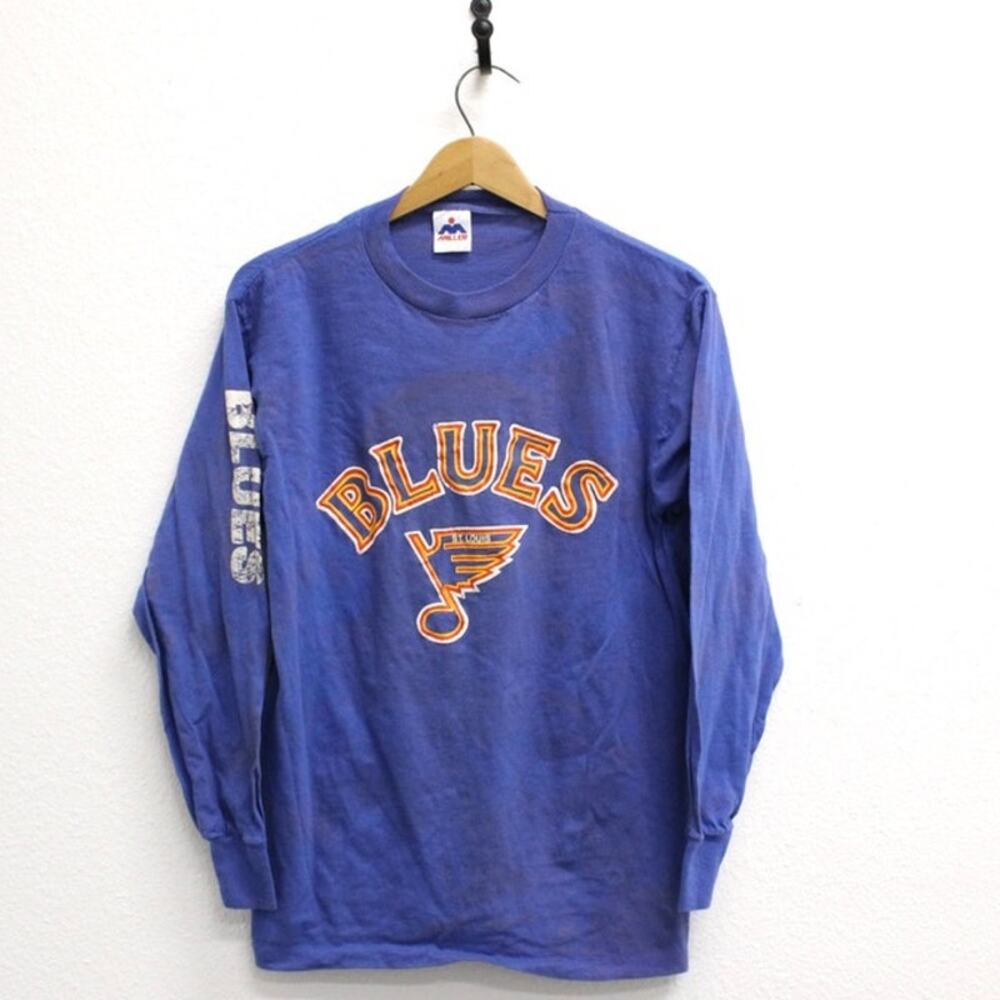 Vintage St. Louis Blues Ice Hockey Long Sleeve T Shirt Large
